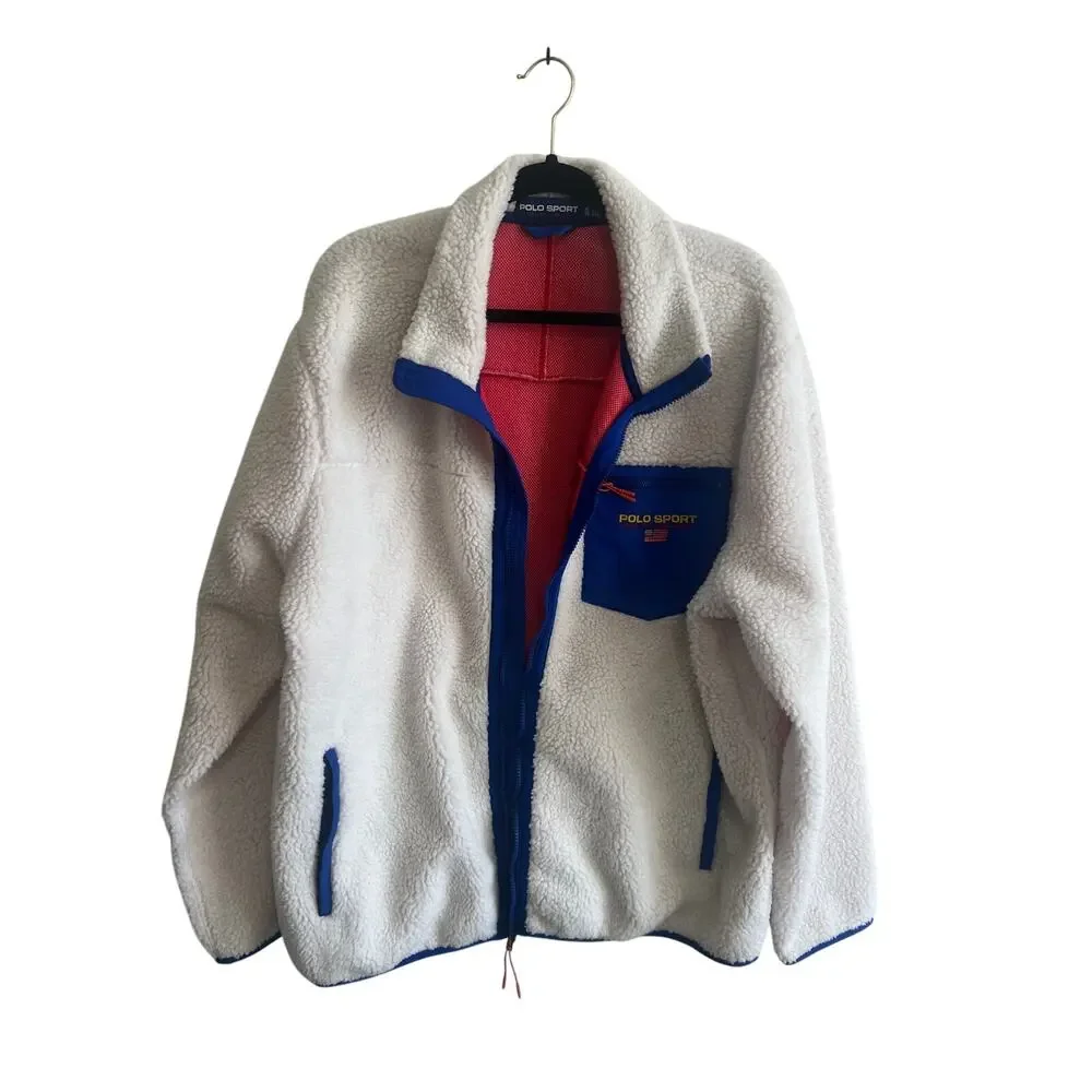 Polo Sport Ralph Lauren fleece red rocks jacket full zip size XL